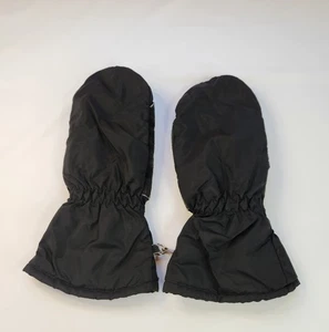 Guantes de nieve forrados de sherpa negros vintage sin marca talla XL gamuza cuero palmeras - Imagen 1 de 11