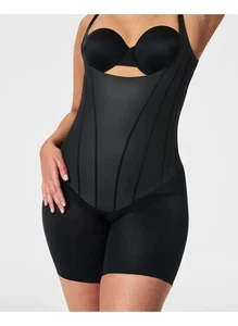 Body SPANX Sculpt 10426R Busto Abierto Medio Muslo Muy Negro 2X NUEVO - Imagen 1 de 2