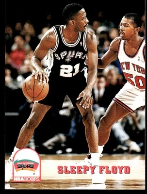 1993 Hoops #404 Sleepy Floyd - San Antonio Spurs - Image 1 of 2