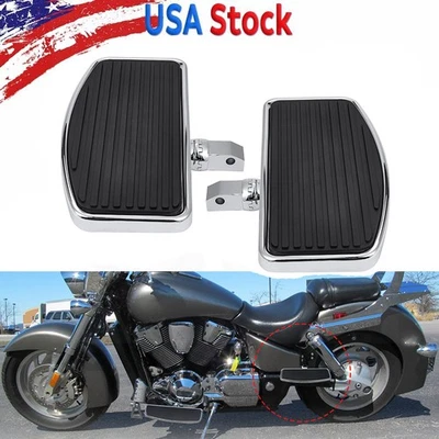 2PCS Rider Floorboards Foot Pedal For Harley Suzuki Honda Shadow Aero 750 VT750C Foto 1 de 4