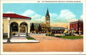 TRANSPORTATION CENTER Cheyenne, Wyoming WY Postcard - Picture 1 of 2