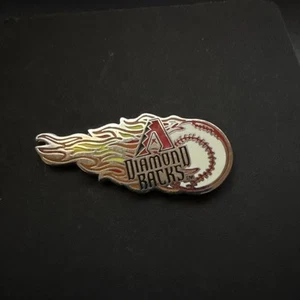 Arizona Diamondbacks Flaming Baseball Logo MLB Baseball Lapel Pin New MORE - Picture 1 of 1
