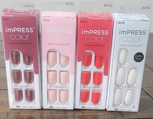 KISS imPRESS Color Press On Nails  (Lot of 4) - Picture 1 of 12