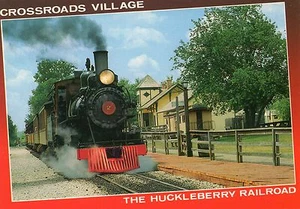 LOCOMOTIVE,THE HUCKLEBERRY RAILROAD,CROSSROADS VILLAGE-FLINT,MI - Picture 1 of 2