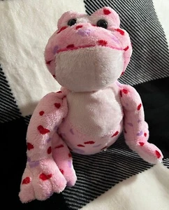 GANZ 8" Webkinz Pink Love Frog Plush Toy NO CODE HM144 - Picture 1 of 4