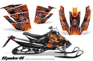 ARCTIC CAT SNOPRO RACE 500 600 SNOWMOBILE CREATORX GRAPHICS KIT SPIDERX ORANGE - Picture 1 of 1