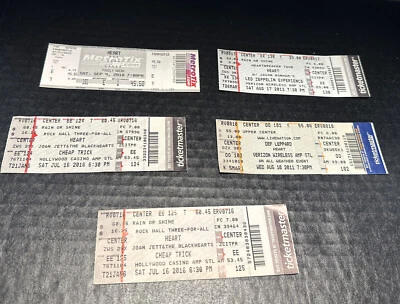 Concert Ticket Stub Heart Ft. Def Leppard St. Louis 2000’s Lot Of 5 - Image 1 of 4