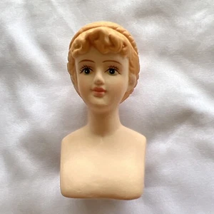 Porcelain Doll Head approx 3”x 1.5” Doll Making Parts Crafts - Picture 1 of 3