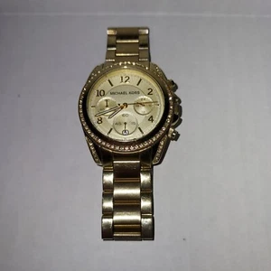 Michael Kors Blair Gold Women Wristwatch Mk5166 - Picture 1 of 14