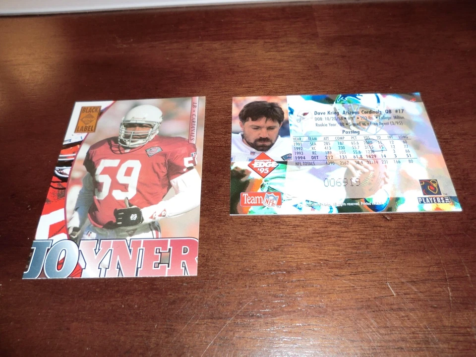 1995 Collector's Edge Black Label Football Set Break (#1-200)-.99 Singles - Image 1 of 1