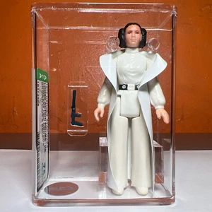 PRINCESS LEIA ORGANA BROWN HAIR & BELT STAR WARS 1977 KENNER HK AFA GRADED 75+ - Picture 1 of 6