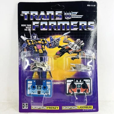 Transformers G1 Reissue Decepticons Laserbeak & Frenzy Action Figure Toys NEW - Image 1 of 4