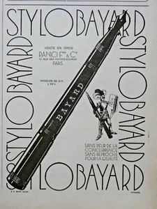 PUBLICITÉ DE PRESSE 1924 STYLO BAYARD SANS REPROCHE VENTE EN GROS PANICI FRÈRES - Imagen 1 de 1