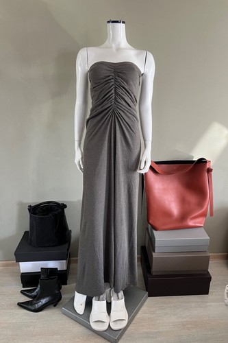 Maxi abito gonna in jersey increspato Rick Owens