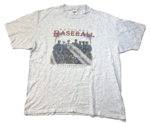 Vintage 90s T Shirt MLB National Baseball Hall of Fame Cooperstown Civil War XL - Picture 1 of 5