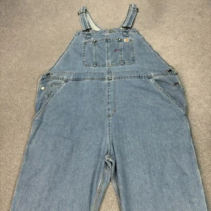 Carhartt Dungarees Womens 46x32 Blue Overalls Bib Denim Carpenter Work Wear Lady - Picture 1 of 11
