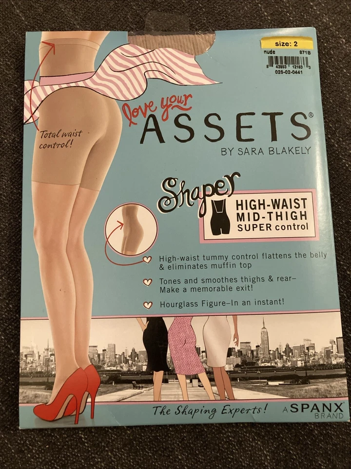 Spanx Assets Shaping Short Size 5 Nude 871B High Waist Comfort C10
