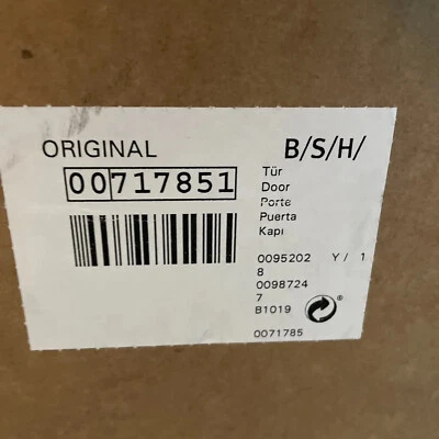 Porta freezer geladeira Bosch 00717851 - Imagem 1 de 4