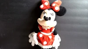 Disney Store Minnie Mouse Wearing Red Polka Dot Dress Bow 12" Plush Stuffed G5 - Picture 1 of 4