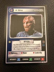 Star Trek CCG Personnel Hirogen Takirac Black Boarder Voyager NM See Pic - Picture 1 of 1