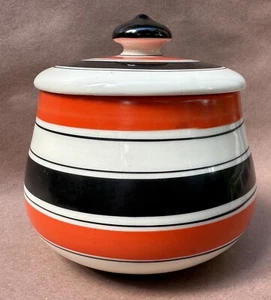 Antique Czech Erphila Art Deco Pottery Jar - Picture 1 of 6