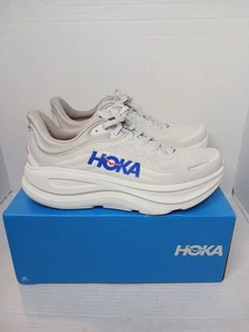 Hoka One M Bondi 9 Men's Size 11 D Light Gray White 1162011 Running Sneaker New - Picture 1 of 17