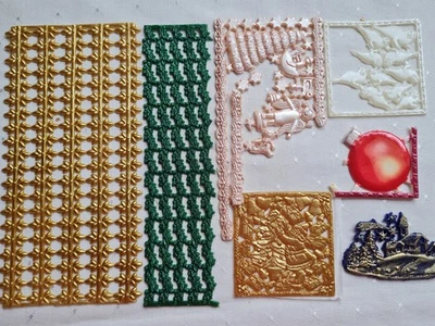 Wachsmotive-Bordüren-Weihnachten-Winter-Verzierwachs-Wachsornamente-Kerzenkunst - Bild 1 von 3