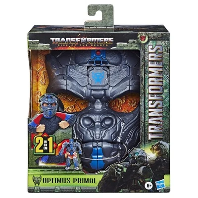 Hasbro Transformers Optimus Primal 2-in-1 Maske & Figur - Bild 1 von 4