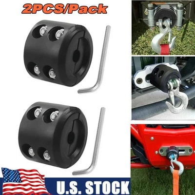 2X Guincho Rolha de Borracha Linha de Cabo Resistente Gancho de Corda Impermeável ATV UTV - Imagem 1 de 4
