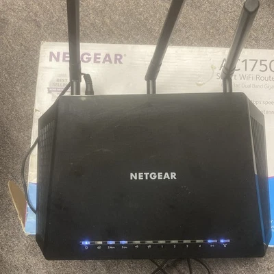 Netgear AC1750 Smart WiFi Dual Band Router Model R6400 Charger Cat 6 cable Works - Image 1 of 4