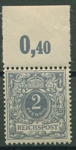 Imperio alemán 1900 corona/águila con borde superior 52 OR nuevo - Imagen 1 de 1