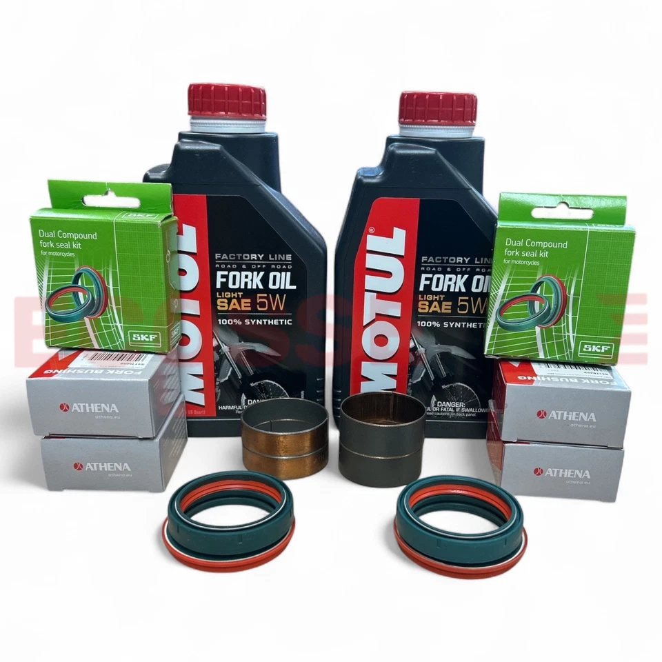 HONDA CRF450RX SKF FORK SEAL BUSH SERVICE KIT MOTUL FORK OIL BUSHES 2017-2024 - Image 1 of 1