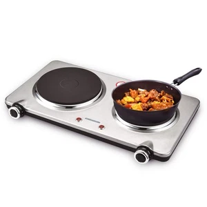 Electric Double Burner Hot Plate for Cooking, 1800W Portable Electric Stove, ... - Picture 1 of 7