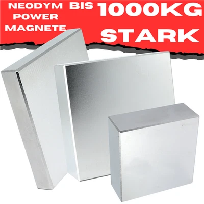 Neodym Magnet N52 Quadermagnet Stark Magnete Quader Powermagnet Supermagnet  - Bild 1 von 2