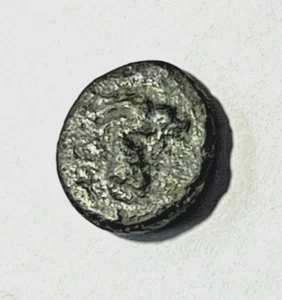 Ancient Coin Greek Empire Aegae Aeolis 300 BC. Apollo Goat Head - Picture 1 of 6