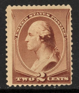 SCOTT 210 1883 2 CENT WASHINGTON REGULAR ISSUE MNH OG F-VF CAT $90! - Picture 1 of 2