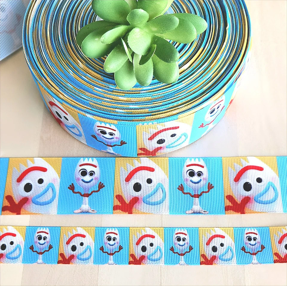 7/8 & 1.5" (1 YD) Forky Grosgrain Ribbon Toy Story Ribbon Disney Character - Image 1 of 1