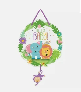 Fisher Price Hello Baby Hanging Sign Designware by Amscan 17" (1) - Picture 1 of 9