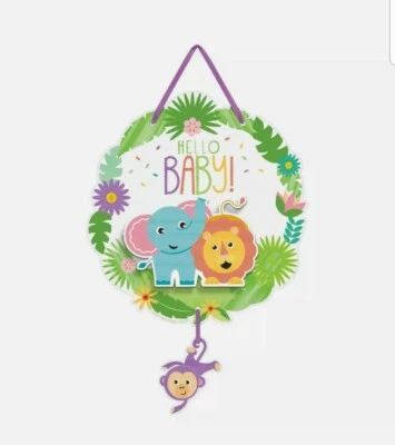 Letrero colgante Fisher Price Hello Baby artículo de diseño de Amscan 17" (1) Foto 1 de 4