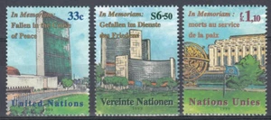 Fallen in the Cause of Peace UN United Nations MNH x3 stamps 1999 (102815) - Picture 1 of 1