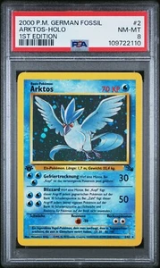 Pokemon Arktos #2 / Fossil Holo 1. Edición alemana / PSA 8 - Imagen 1 de 2