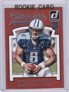 Tarjeta de novato Marcus Mariota Donruss Classics 2015 Tennessee Titans fútbol americano radiocontrol - Imagen 1 de 2