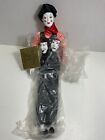 1985 French Mime Clown Porcelain Doll with Theater Drama Masks by Seymour Mann