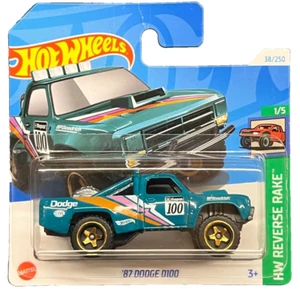 1987 Hot Wheels Dodge D100 HW Reverse Rake 1/5 FJV65 / 2017 Mattel Collector - Picture 1 of 11
