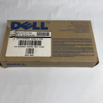 NEW Genuine DELL Photo Print Pack 40 4x6in/10x15cm D6605 - Image 1 of 2