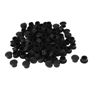 100 pièces en plastique noir couvre Vis à trou diamètre 10 mm - Picture 1 of 2