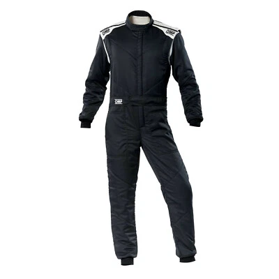 TUTA IGNIFUGA RALLY NERO OMP FIRST-S SUIT IA01828D NEW OMOLOGA FIA 8856-2018 - Immagine 1 di 3