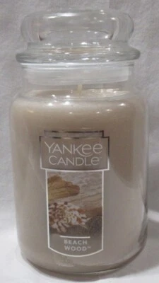 Yankee Candle Large Jar Candle 110-150 hrs 22 oz BEACH WOOD - Image 1 of 3