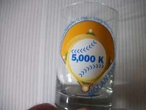 NOLAN RYAN SIGNATURE COMMEMORATIVE GLASSES 5000 Strikeouts - Picture 1 of 7