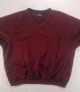 PGA Tour Herren Pullover Windbreaker Jacke XL wind wasserabweisend V-Ausschnitt weinrot - Bild 1 von 12